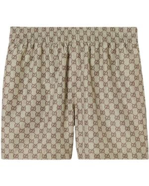 Gucci Boxer With Gg Print - Natural