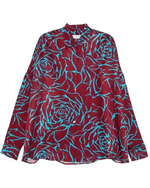 Dries Van Noten Casia Printed Shirt - Red