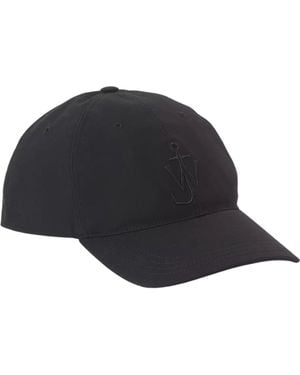 JW Anderson Hat With Logo - Black