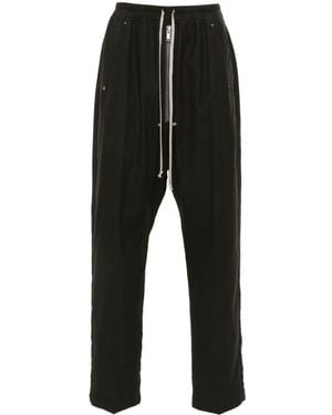 Rick Owens Organic Cotton Trousers - Black