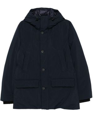 Woolrich Logo Down Jacket - Blue
