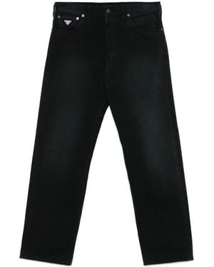 Prada Straight Leg Tapered Jeans Clothing - Black