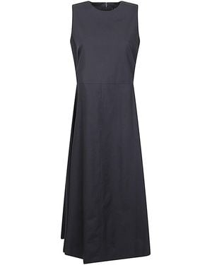 MIZUIRO Cotton Long Dress - Blue