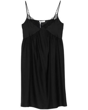 The Row Barett Silk Midi Dress - Black