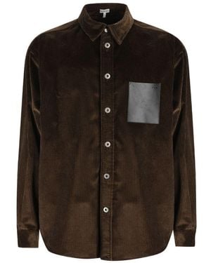 Loewe Camicia Di Cotone - Marrone