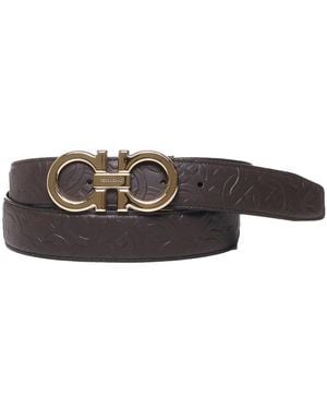 Ferragamo Reversible Belt - White