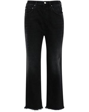 TOTEME Denim Cropped Jeans - Black
