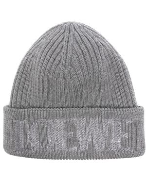 Loewe Logo Wool Beanie - Grey