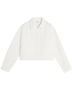 Maison Kitsuné Denim Trucker Jacket - White