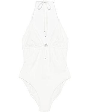 Tory Burch Tie-Back Swimsuit - White