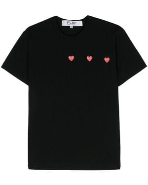 COMME DES GARÇONS PLAY "Logo Print" T-Shirt - Black