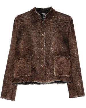 Avant Toi Wool Crewneck Jacket - Brown