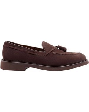 Doucal's Tassel Suede Loafers - Brown