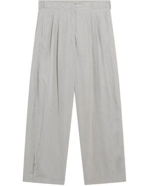 The Row Iven Nylon And Silk Trousers - Grey