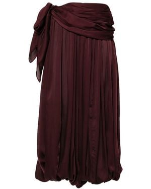 Zimmermann Luna Silk Trousers - Purple