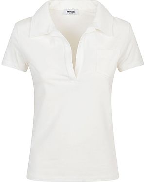 Base London Cotton Polo Shirt - White