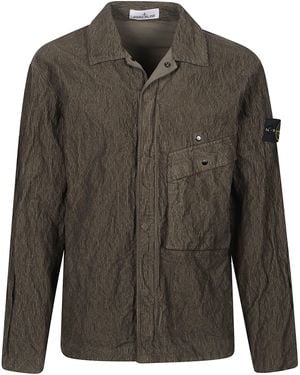 Stone Island Corduroy Shirt - Green