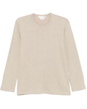 Comme des Garçons Linen And Cotton Blend T-Shirt - Black