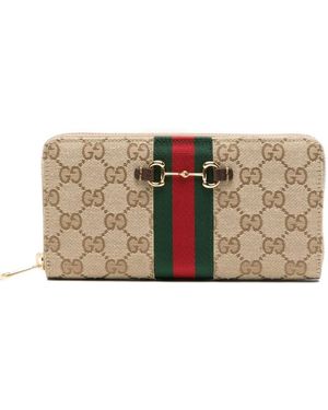 Gucci Horsebit Continental Wallet - Natural