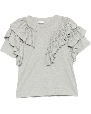 Dries Van Noten Humey Cotton T-Shirt - Grey
