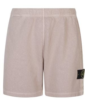 Stone Island Cotton Shorts - Grey