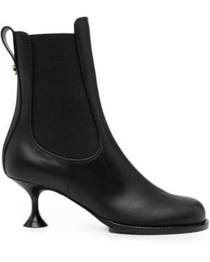 Sergio Rossi Leather Boots - Black