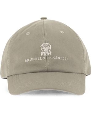 Brunello Cucinelli Cappellino Da Baseball - Grigio