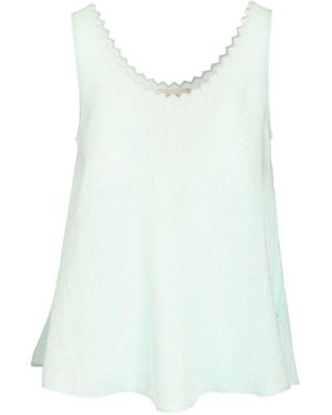 forte_forte Linen Top - Blue
