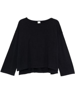 C.t. Plage Cotton Crewneck Jumper - Black
