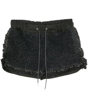 Sacai Tweed Shorts - Black