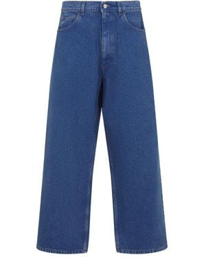 Marni Hight Waist And Wide Leg Jeans - Blue