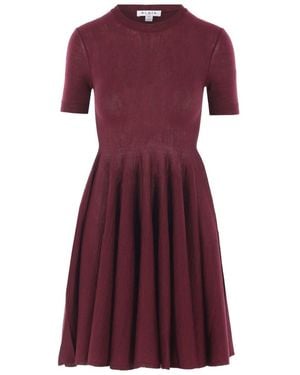 Alaïa Wool Skater Dress - Purple