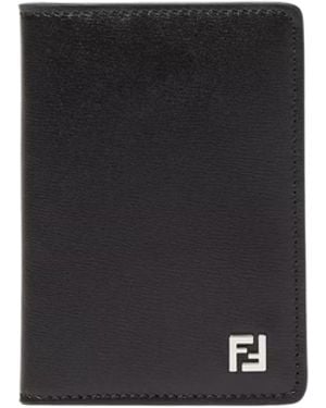 Fendi Squared Ff Card Holder - White