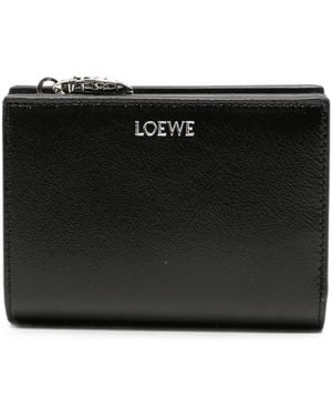 Loewe Claw Leather Compact Wallet - Black