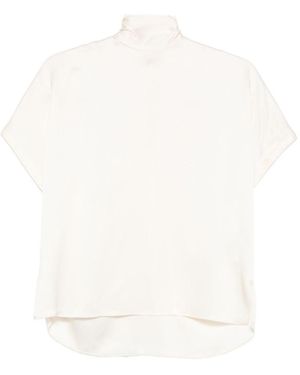 Brunello Cucinelli Silk Top - White