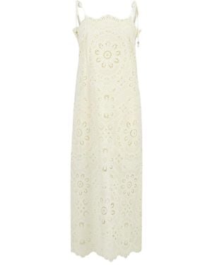 Zimmermann Rhiannon Embroidered Dress - White