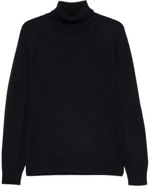 Kangra Roll-Neck Wool Jumper - Black