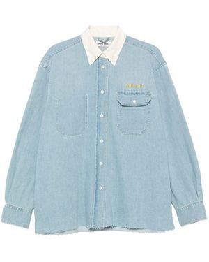Miu Miu Denim Cotton Shirt - Blue