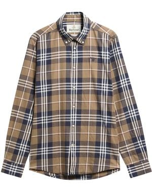 Barbour Edgar Elegante Long-Sleeved Shirt - Marrone