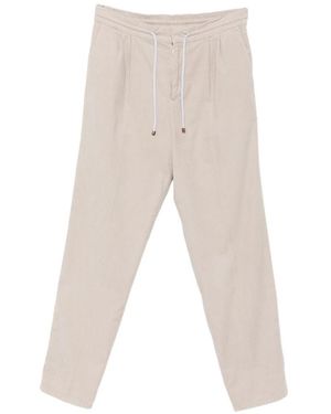 Brunello Cucinelli Velvet Trousers - White