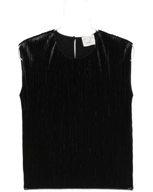 forte_forte Pleated Top - Black