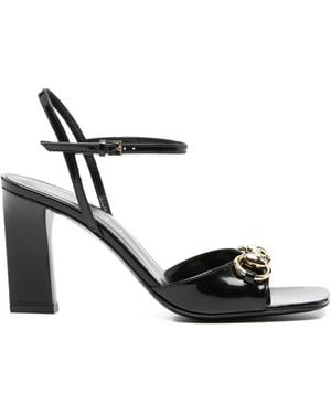 Gucci Signora Leather Sandals - White