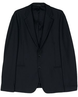 Giorgio Armani Jacket With Logo - Blue