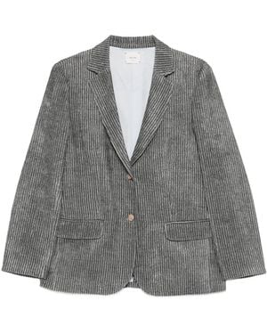 Alysi Single-Breasted Jacket - Grey