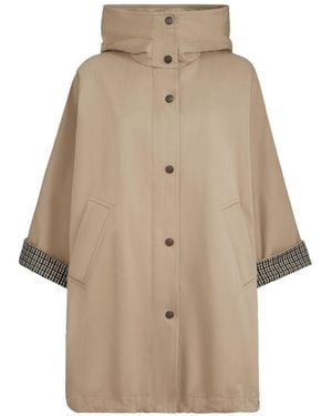 Brunello Cucinelli Cotton And Linen Blend Parka Coat - Natural