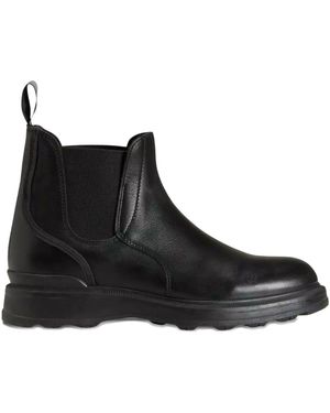 Woolrich Leather Chelsea Boots - Black