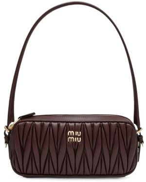 Miu Miu Leather Mini Bag - Red