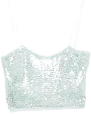 forte_forte Sequined Top - Blue