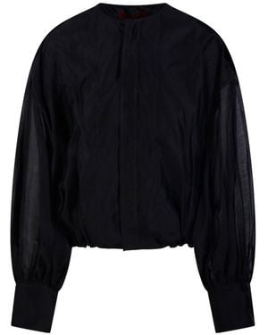 THE LATEST Crewneck Blouse - Black