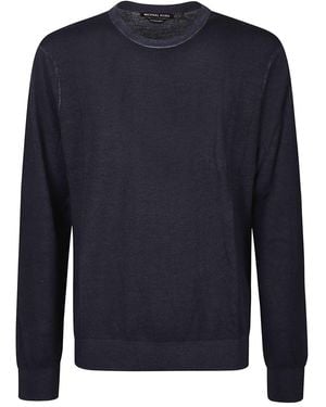 Michael Kors Round Neck Jumper - Blue